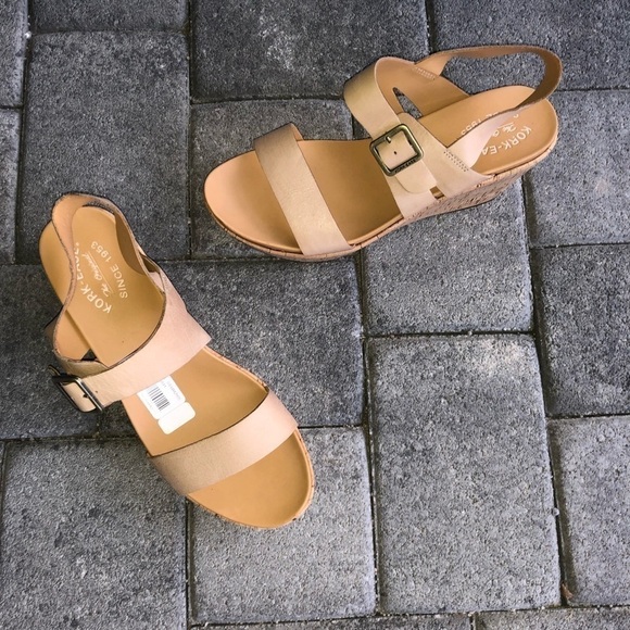 NWT KORK-EASE Aimeho Wedge Sandals in Natural size 10 - Picture 2 of 16